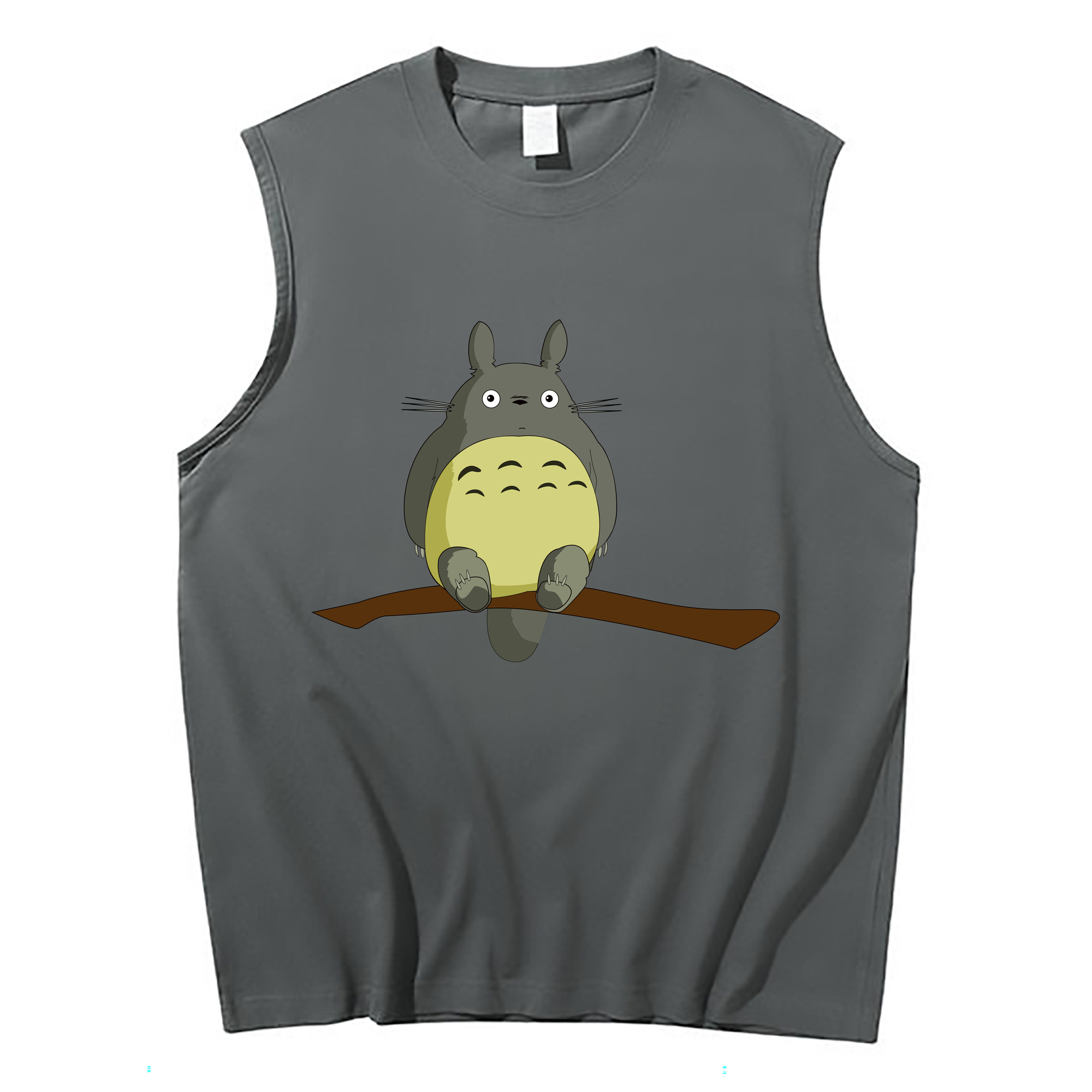 （画像用） となりのトトロ 草壁メイ 草壁サツキ My Neighbor Totoro Satsuki Kusakabe Mei Kusakabe コットン100％タンクトップ（フロントプリント）